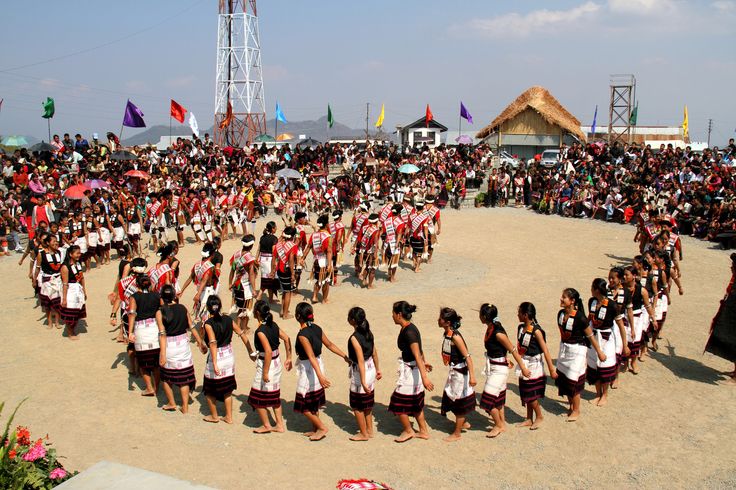 A dance festival of the Angami Naga tribe
